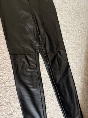 Dynamite Black Faux Leather Skinny Jeggings